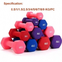 Rubber coated dumbbells